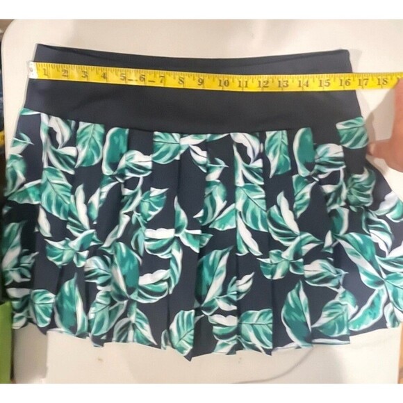 Tommy Bahama Active Skort Women’s M Leaf Print Navy Lined Shorts Pocket Stretch - Picture 6 of 12